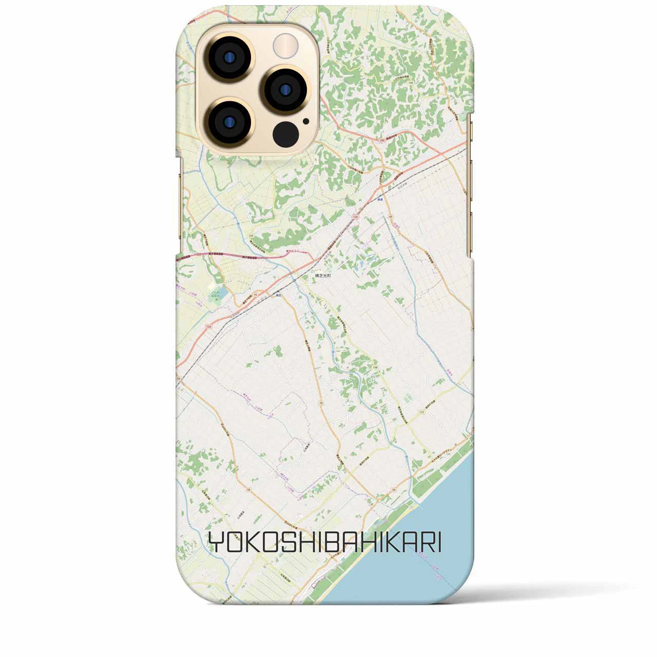 【横芝光（千葉県）】地図柄iPhoneケース（バックカバータイプ）