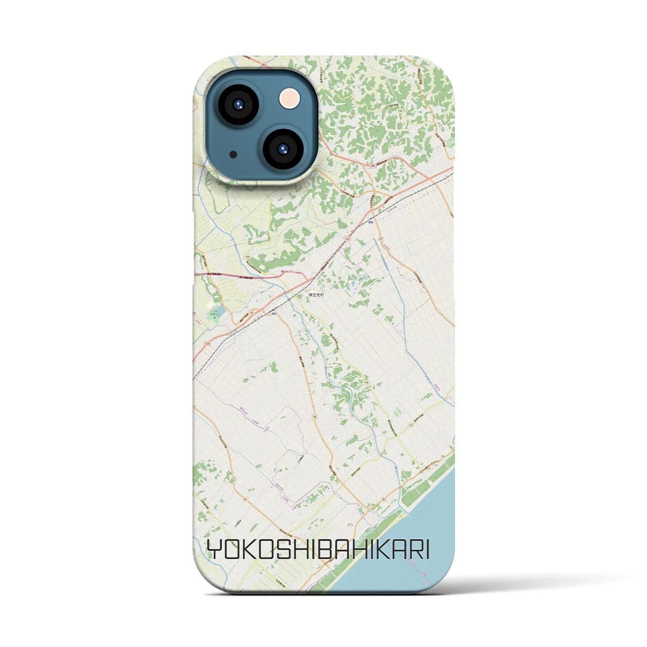 【横芝光（千葉県）】地図柄iPhoneケース（バックカバータイプ）