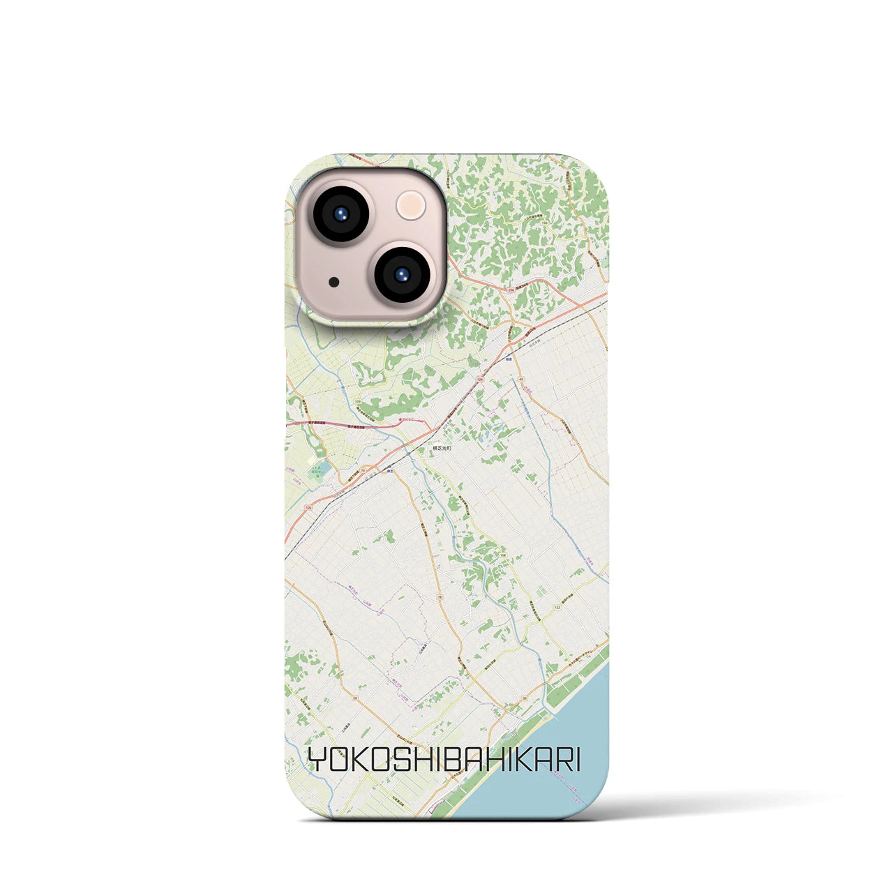 【横芝光（千葉県）】地図柄iPhoneケース（バックカバータイプ）