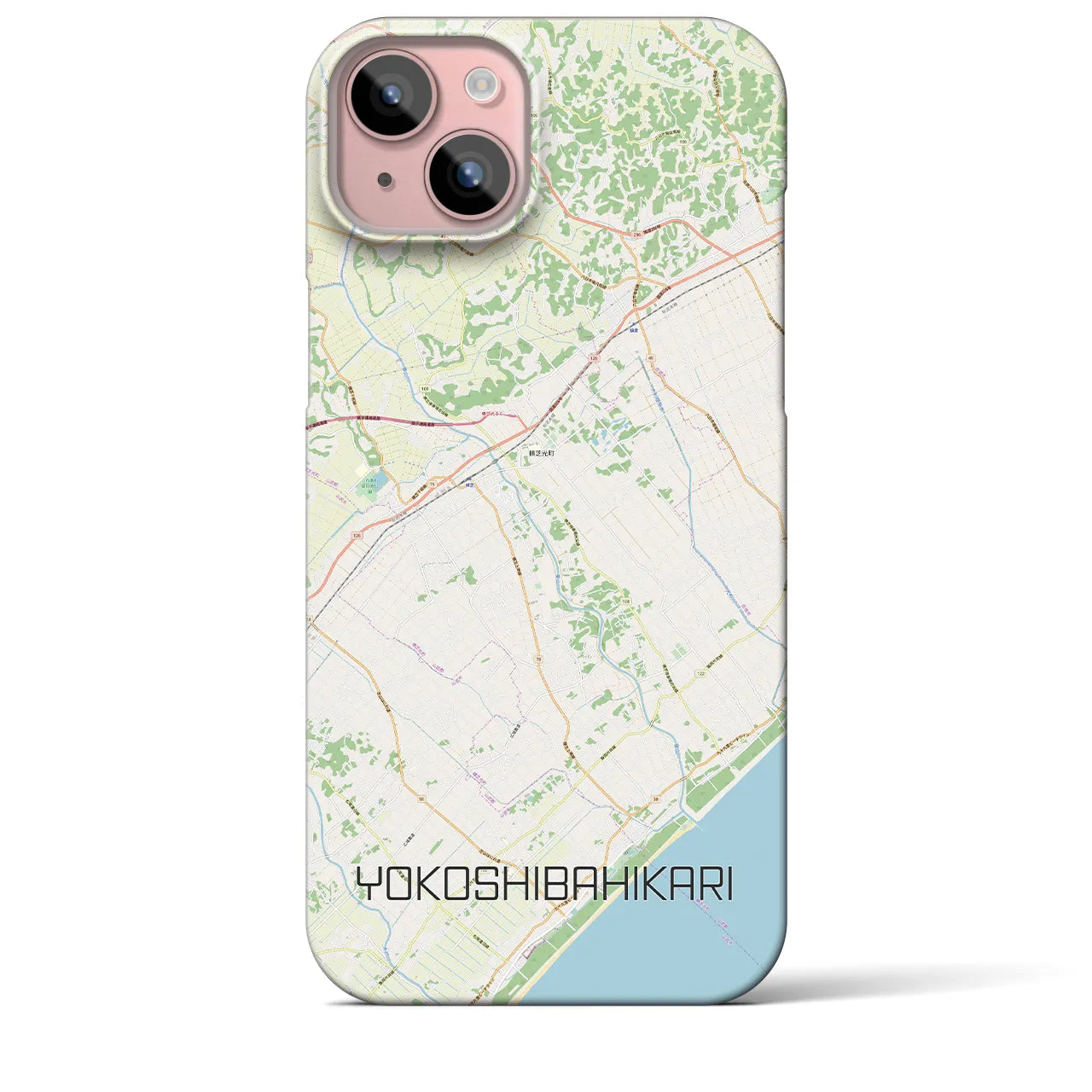 【横芝光（千葉県）】地図柄iPhoneケース（バックカバータイプ）