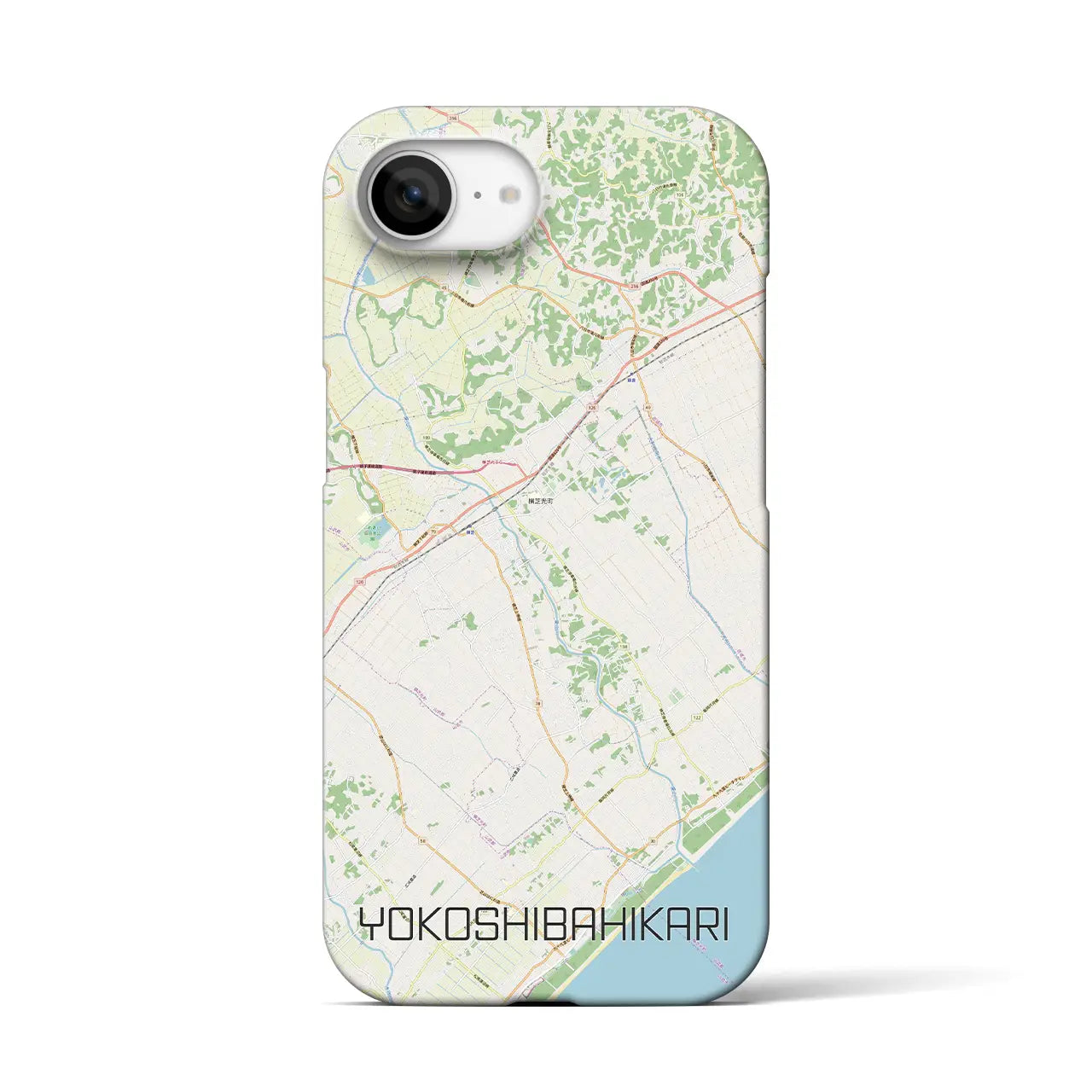 【横芝光（千葉県）】地図柄iPhoneケース（バックカバータイプ）