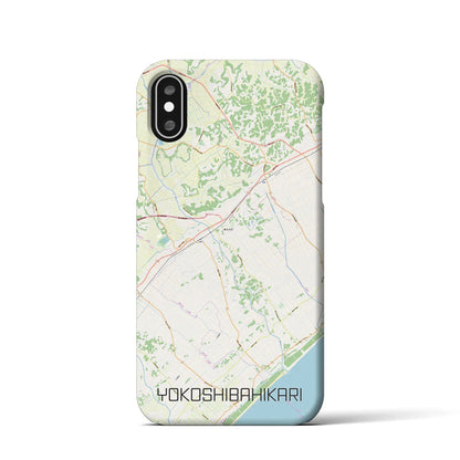 【横芝光（千葉県）】地図柄iPhoneケース（バックカバータイプ）