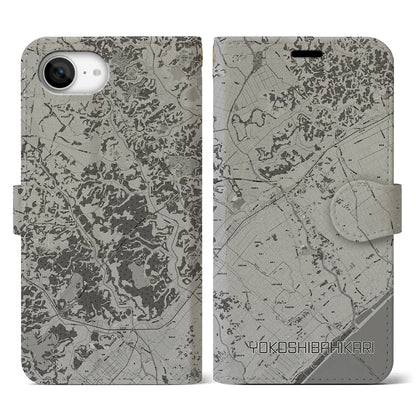 【横芝光（千葉県）】地図柄iPhoneケース（手帳タイプ）