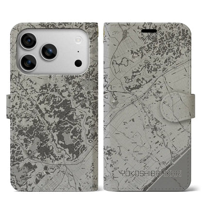 【横芝光（千葉県）】地図柄iPhoneケース（手帳タイプ）