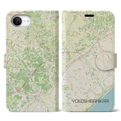 【横芝光（千葉県）】地図柄iPhoneケース（手帳タイプ）