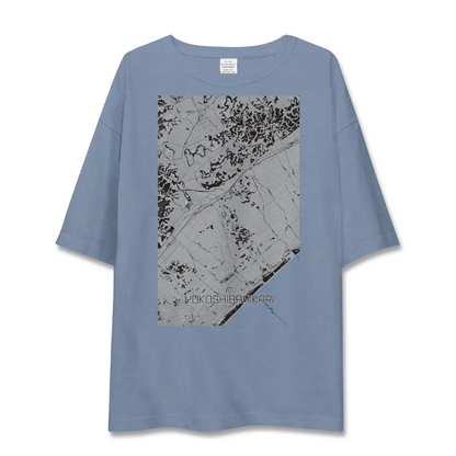 【横芝光（千葉県）】地図柄ビッグシルエットTシャツ