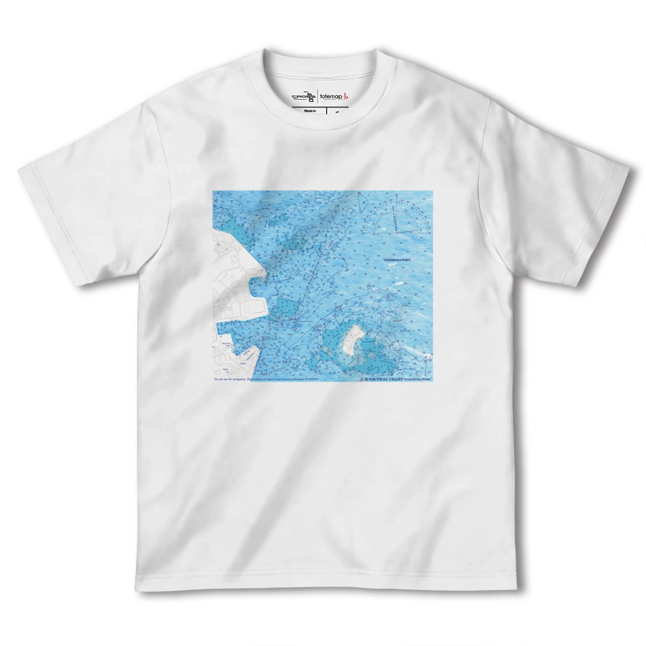 【横須賀港（神奈川県）】海図Tシャツ