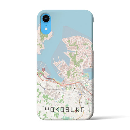【横須賀（神奈川県）】地図柄iPhoneケース（バックカバータイプ）