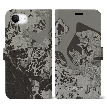 【横須賀（神奈川県）】地図柄iPhoneケース（手帳タイプ）