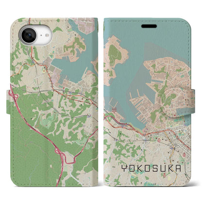 【横須賀（神奈川県）】地図柄iPhoneケース（手帳タイプ）