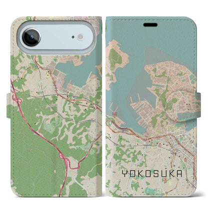 【横須賀（神奈川県）】地図柄iPhoneケース（手帳タイプ）