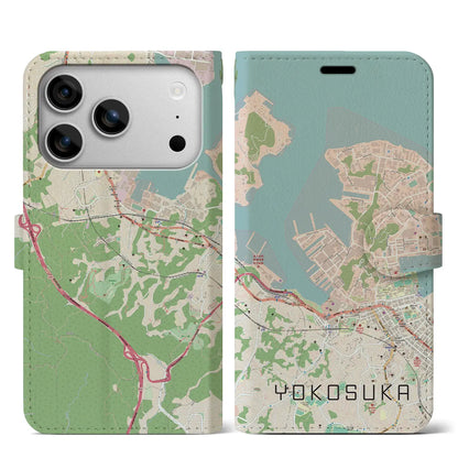 【横須賀（神奈川県）】地図柄iPhoneケース（手帳タイプ）