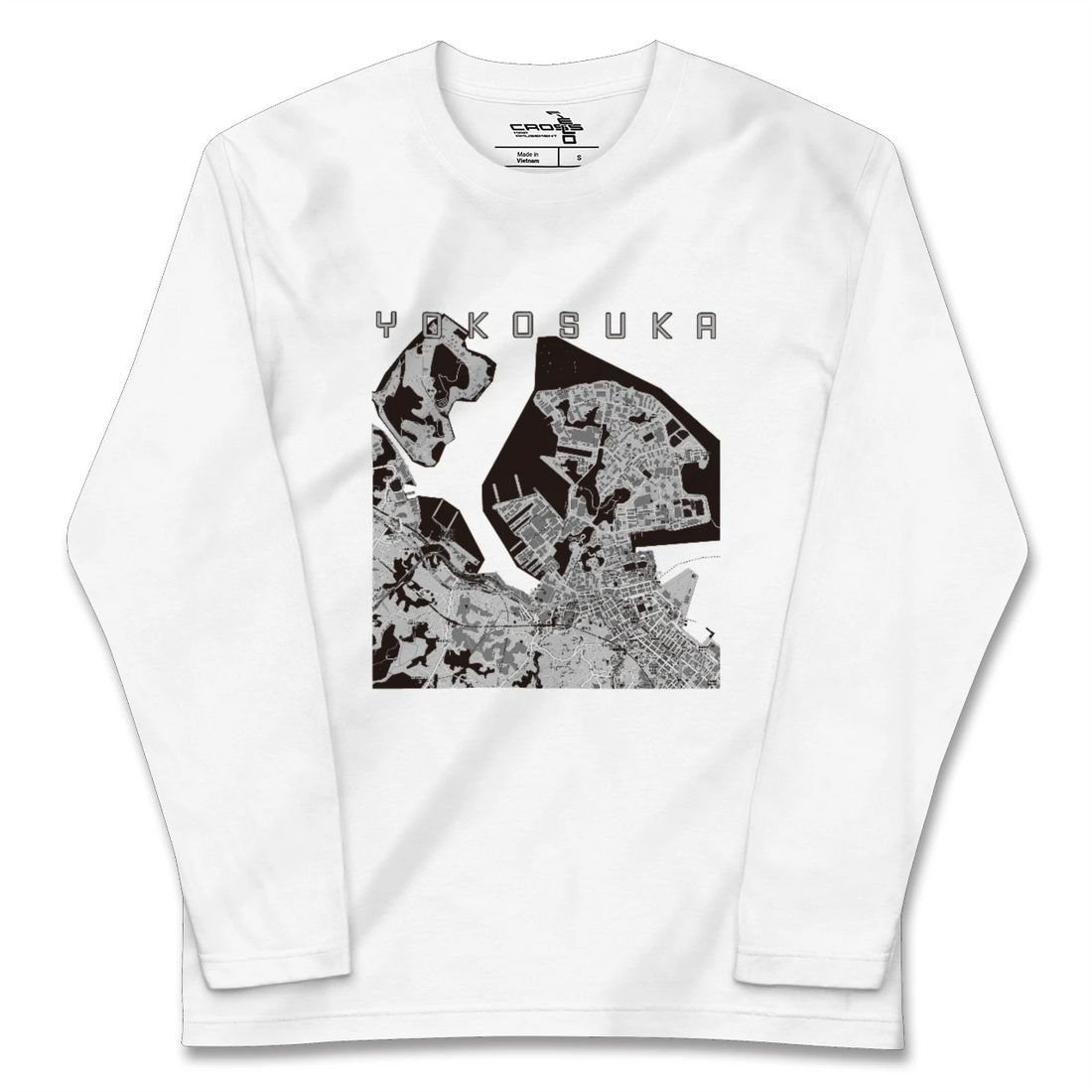 【横須賀(神奈川県)】地図柄ロングスリーブTシャツ