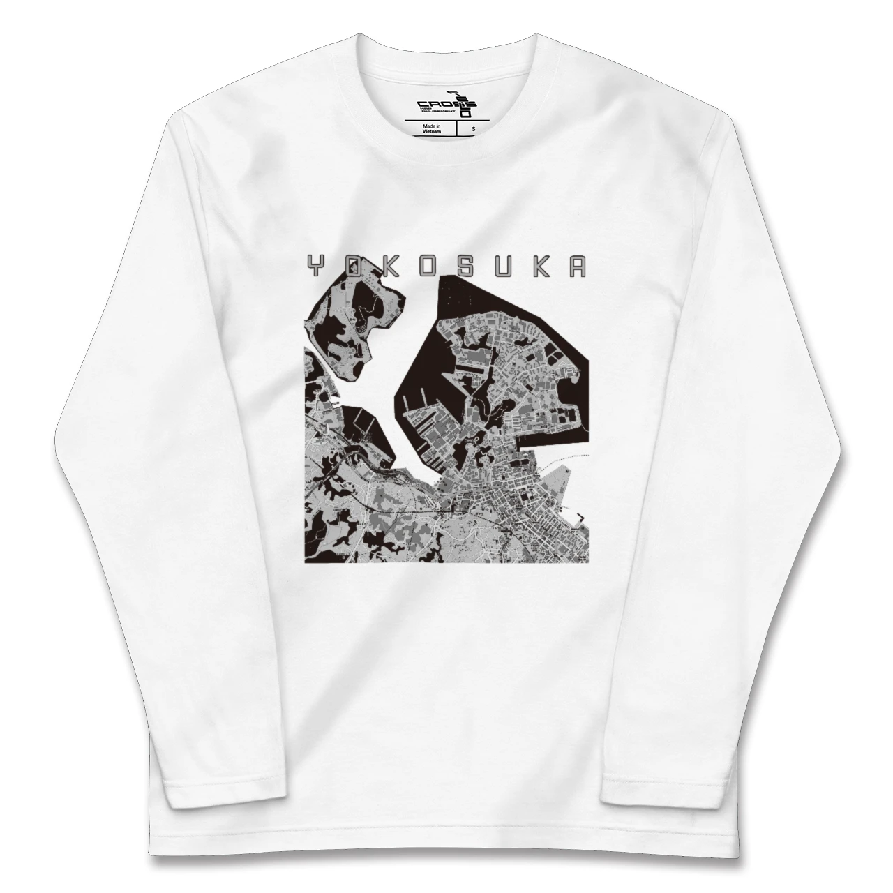 【横須賀（神奈川県）】地図柄ロングスリーブTシャツ
