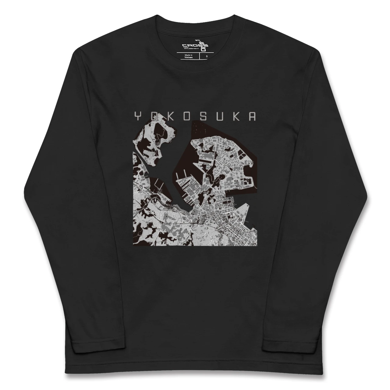 【横須賀（神奈川県）】地図柄ロングスリーブTシャツ