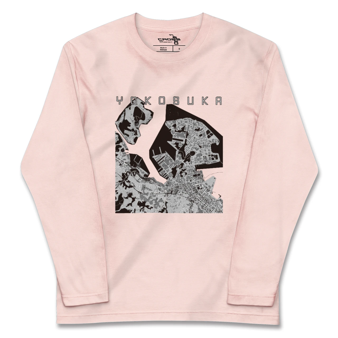 【横須賀（神奈川県）】地図柄ロングスリーブTシャツ