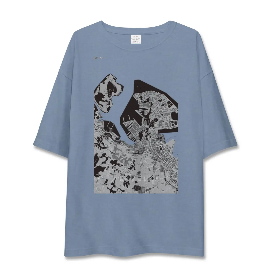 【横須賀(神奈川県)】地図柄ビッグシルエットTシャツ