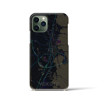 【横手（秋田県）】地図柄iPhoneケース（バックカバータイプ）