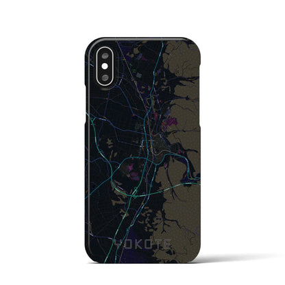 【横手（秋田県）】地図柄iPhoneケース（バックカバータイプ）