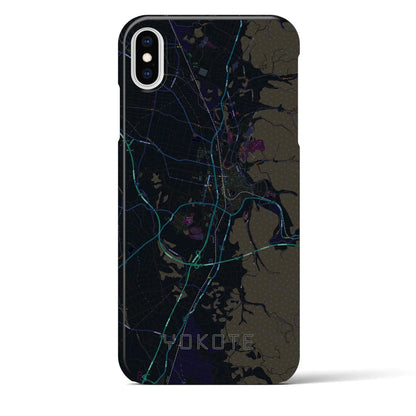 【横手（秋田県）】地図柄iPhoneケース（バックカバータイプ）