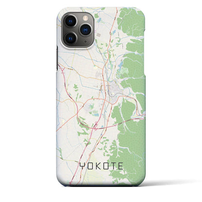 【横手（秋田県）】地図柄iPhoneケース（バックカバータイプ）