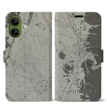 【横手（秋田県）】地図柄iPhoneケース（手帳タイプ）