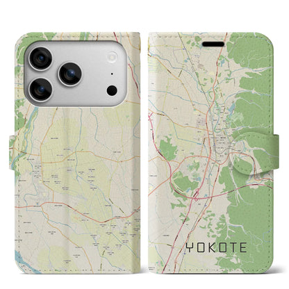 【横手（秋田県）】地図柄iPhoneケース（手帳タイプ）