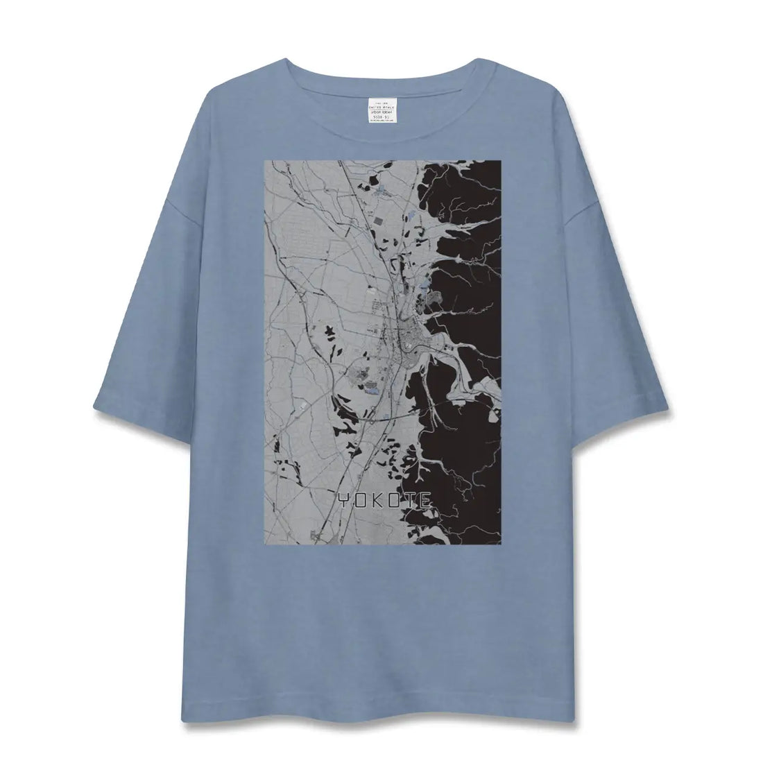 【横手(秋田県)】地図柄ビッグシルエットTシャツ