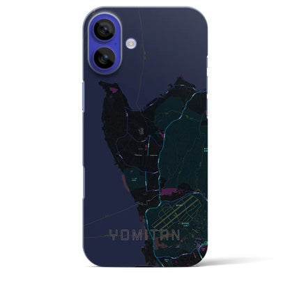 【読谷（沖縄県）】地図柄iPhoneケース（バックカバータイプ）