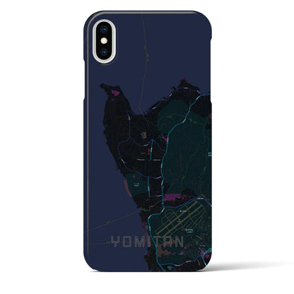 【読谷（沖縄県）】地図柄iPhoneケース（バックカバータイプ）