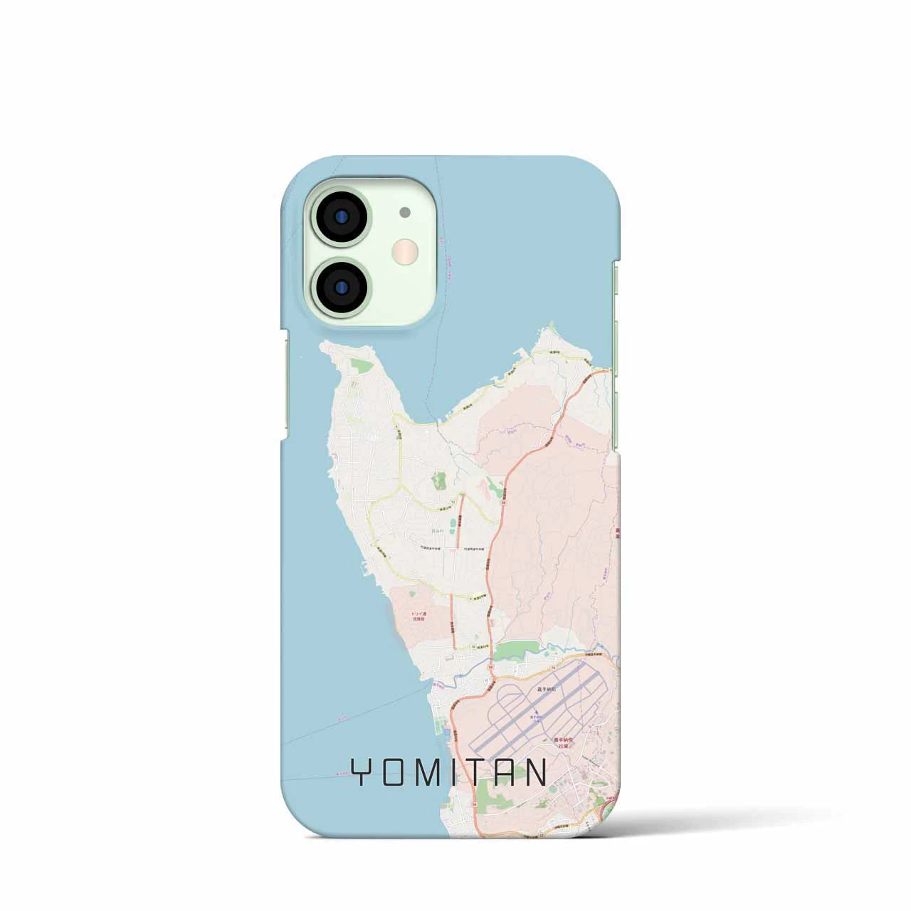 【読谷（沖縄県）】地図柄iPhoneケース（バックカバータイプ）