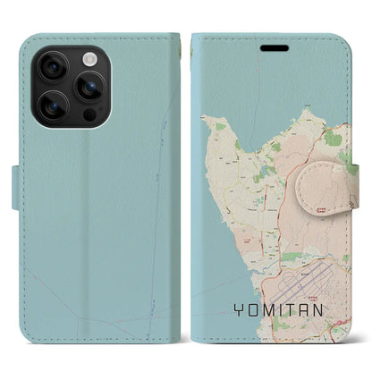 【読谷（沖縄県）】地図柄iPhoneケース（手帳タイプ）ナチュラル・iPhone 16 用