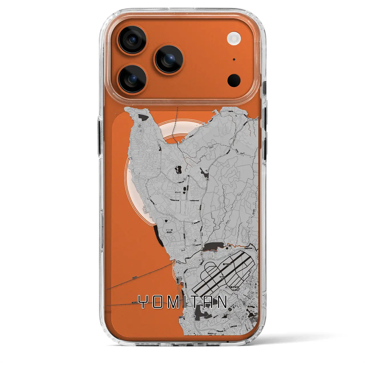 【読谷（沖縄県）】地図柄iPhoneケース（MagSafeタイプ）