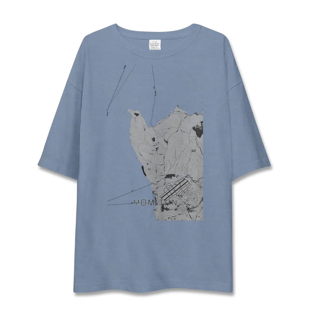【読谷（沖縄県）】地図柄ビッグシルエットTシャツ