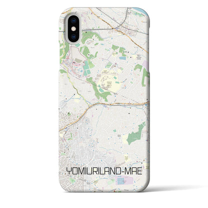 【読売ランド前（神奈川県）】地図柄iPhoneケース（バックカバータイプ）