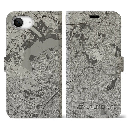 【読売ランド前（神奈川県）】地図柄iPhoneケース（手帳タイプ）