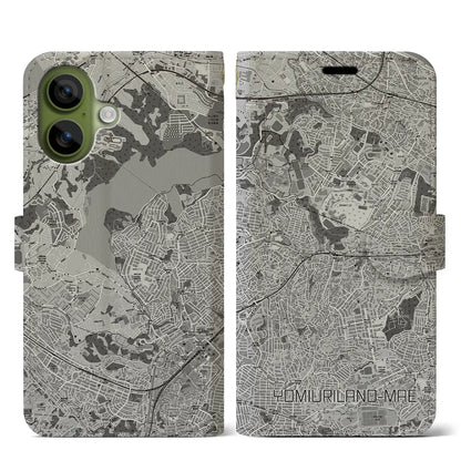 【読売ランド前（神奈川県）】地図柄iPhoneケース（手帳タイプ）