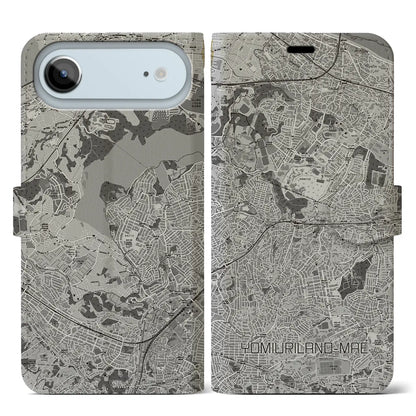 【読売ランド前（神奈川県）】地図柄iPhoneケース（手帳タイプ）