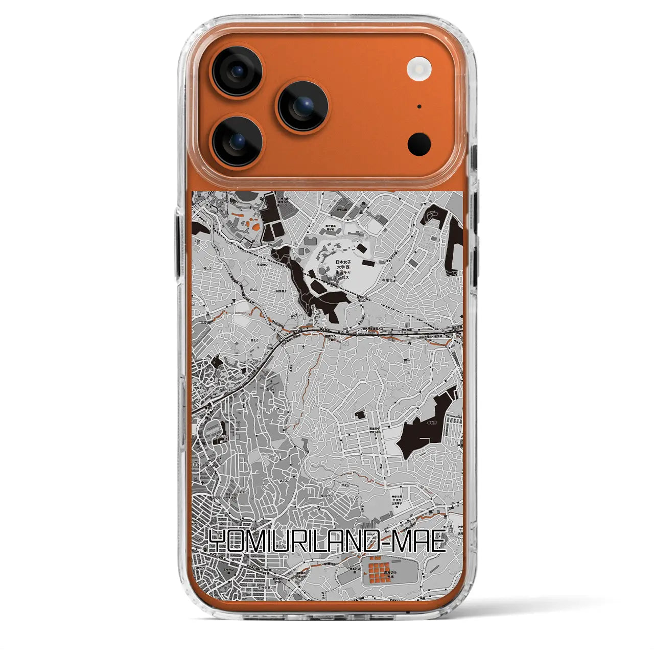 【読売ランド前（神奈川県）】地図柄iPhoneケース（MagSafeタイプ）