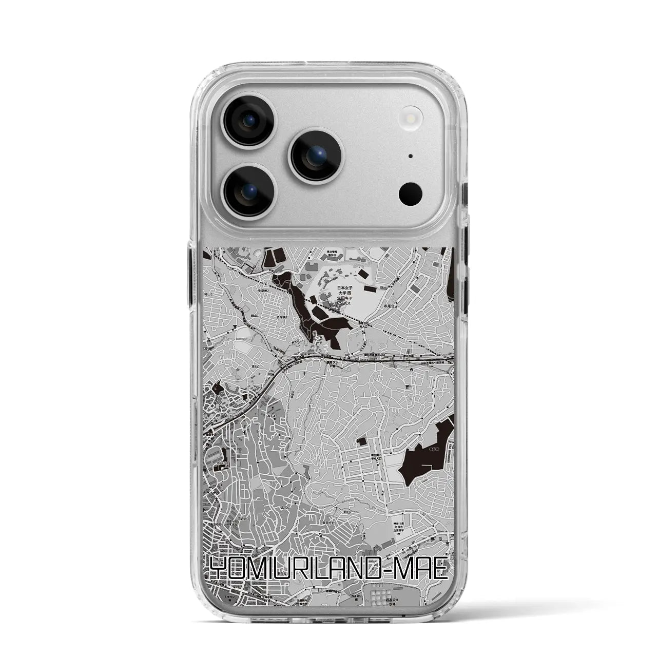 【読売ランド前（神奈川県）】地図柄iPhoneケース（MagSafeタイプ）