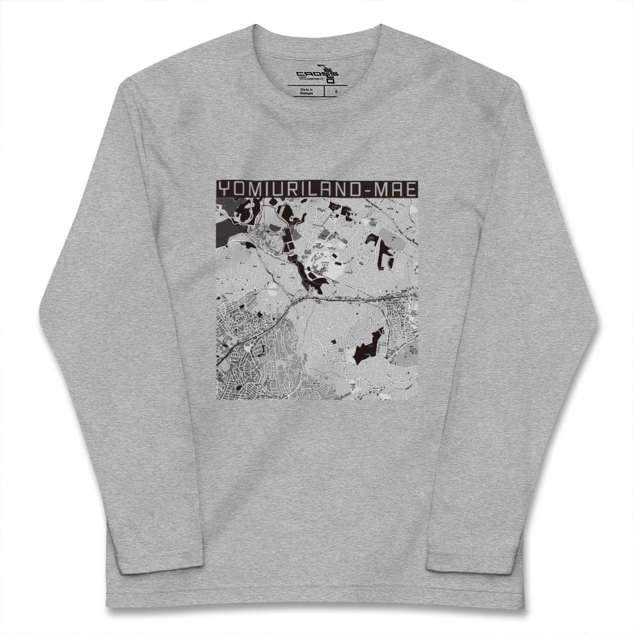 【読売ランド前（神奈川県）】地図柄ロングスリーブTシャツ