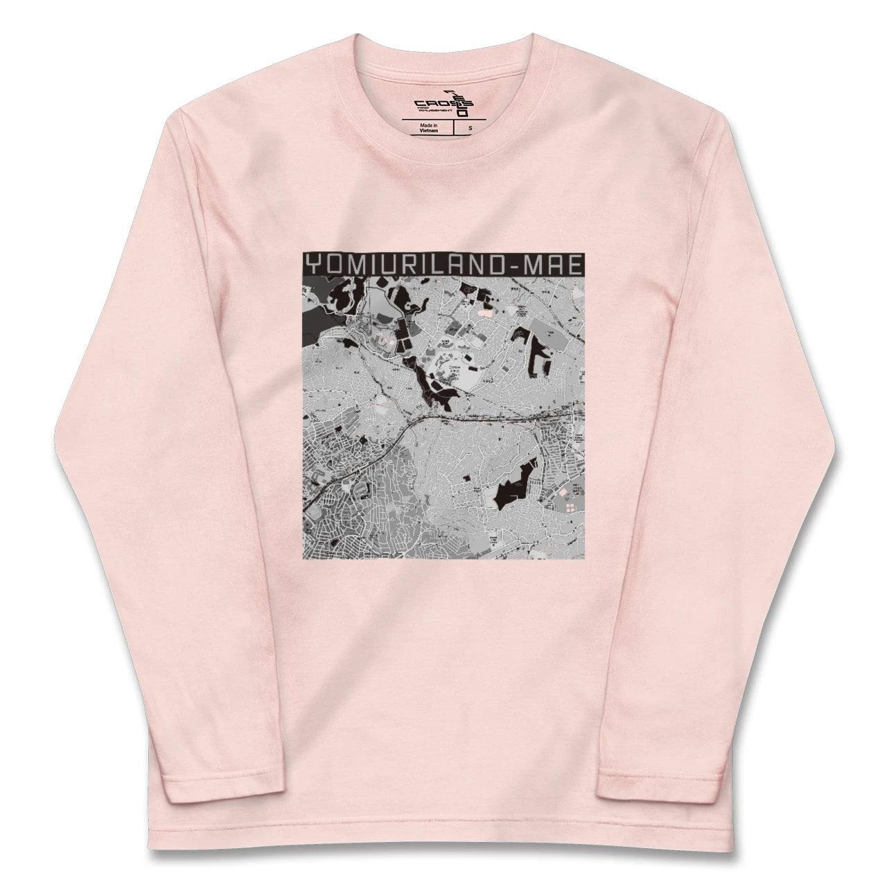【読売ランド前（神奈川県）】地図柄ロングスリーブTシャツ