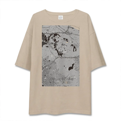 【読売ランド前（神奈川県）】地図柄ビッグシルエットTシャツ