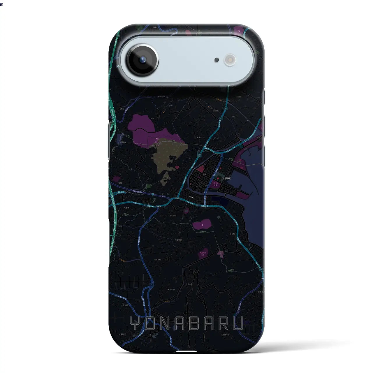【与那原（沖縄県）】地図柄iPhoneケース（バックカバータイプ）