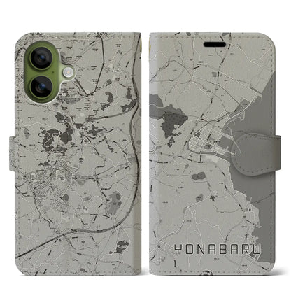 【与那原（沖縄県）】地図柄iPhoneケース（手帳タイプ）