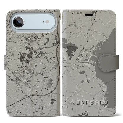 【与那原（沖縄県）】地図柄iPhoneケース（手帳タイプ）