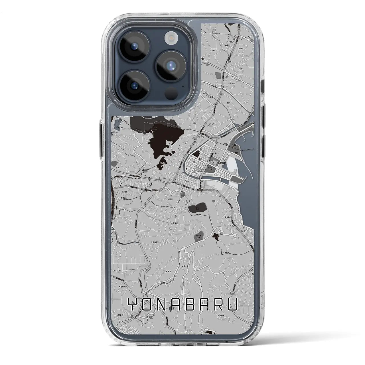 【与那原（沖縄県）】地図柄iPhoneケース（MagSafeタイプ）