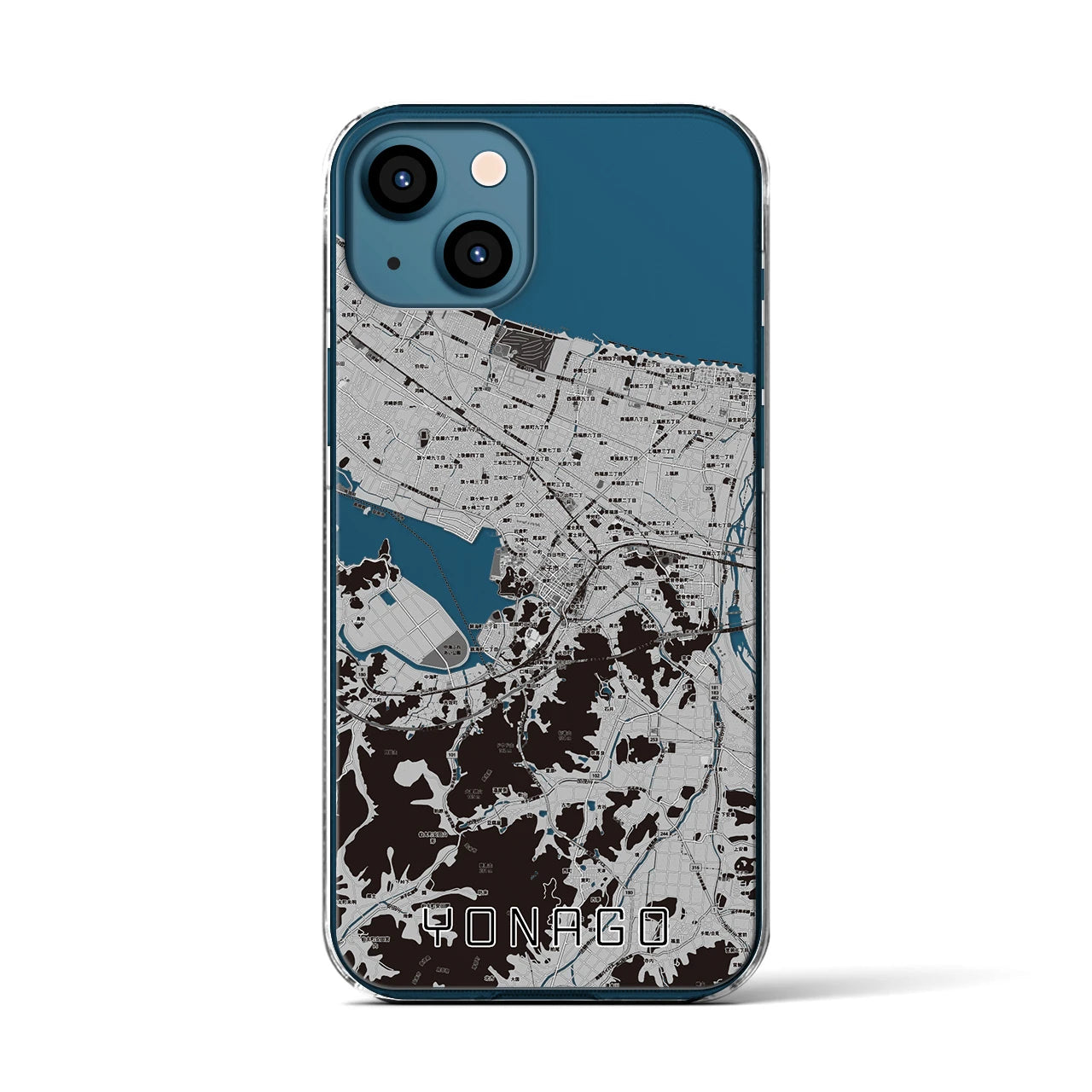 【米子（鳥取県）】地図柄iPhoneケース（クリアタイプ）