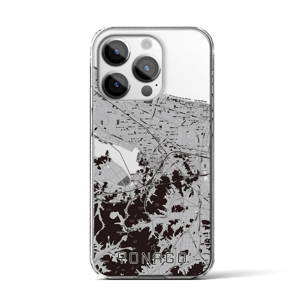 【米子（鳥取県）】地図柄iPhoneケース（クリアタイプ）