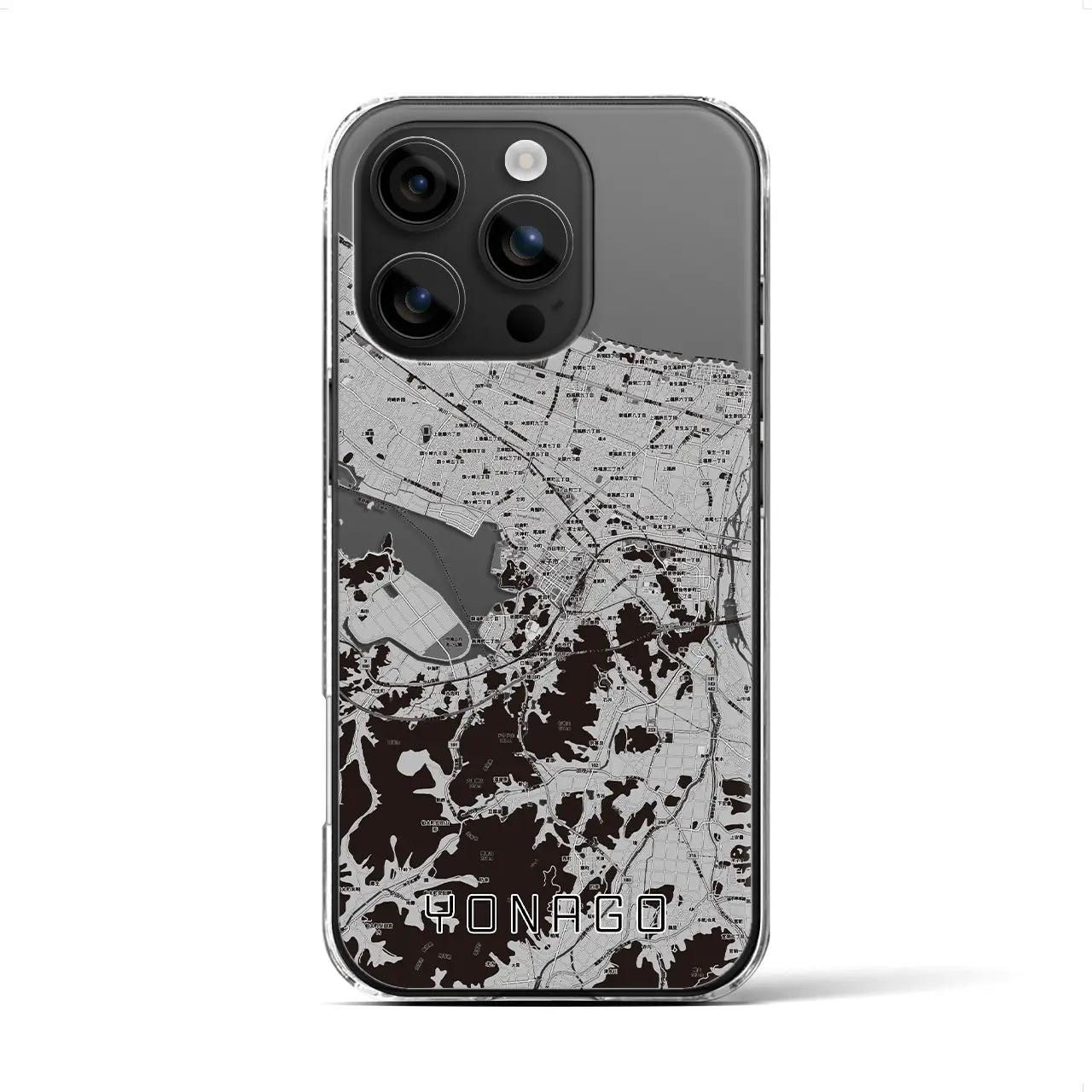 【米子（鳥取県）】地図柄iPhoneケース（クリアタイプ）